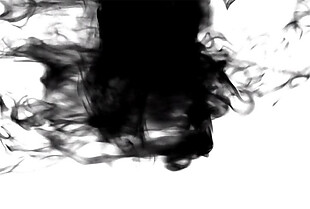 黑白水墨晕染效果动态视频素材