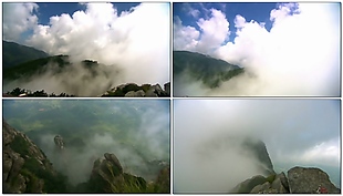 山雾缭绕视频素材