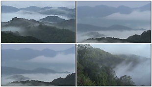 山雾重重视频素材