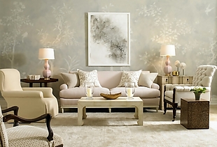 现代简约欧式客厅沙发装饰画效果图