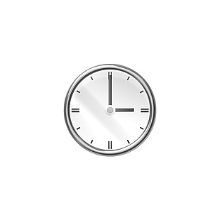 银白色式悬挂时钟icon图标