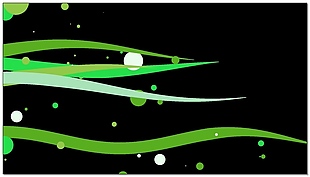 绿色平面MG动画气泡