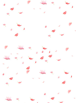 粉色花瓣花朵png元素素材