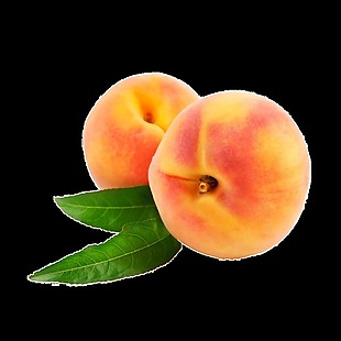 桃子透明水果素材