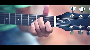 人物吉他表演视频素材
