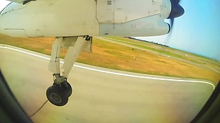 飞机起飞视频素材