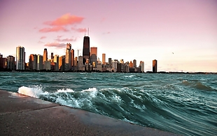 HDR高清摄影城市海边环境贴图