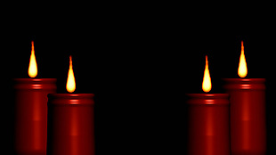 祝福喜庆节日蜡烛燃烧视频素材