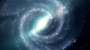 震撼闪光宇宙银河黑漩涡粒子