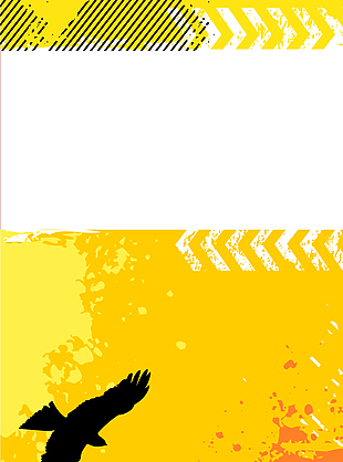 黄色箭头和大雁背景素材