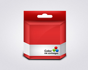 红色盒子icon图标设计