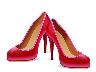 红色高跟鞋icon图标设计