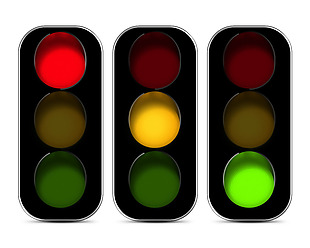 交通指示灯icon图标设计