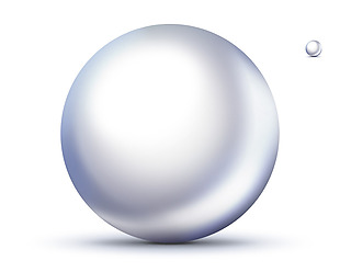 白色珍珠icon图标设计