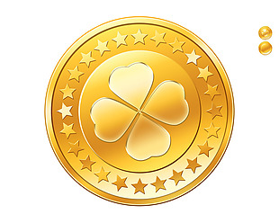 黄色金属黄金硬币图标