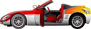 跑车赛车icon图标设计