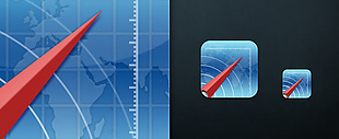 蓝色指南针网站icon图标