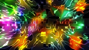 彩色抽象光线视频背景