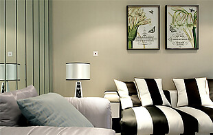 现代简约浅色调客厅沙发装修效果图
