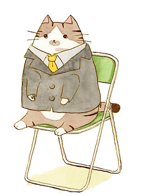 椅子上的卡通龙猫图案
