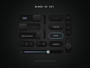 黑色的UI工具包