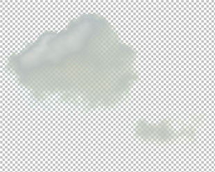 灰色雾气薄雾免抠png透明图层素材