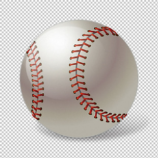 白色棒球高清图片免抠png透明图层素材