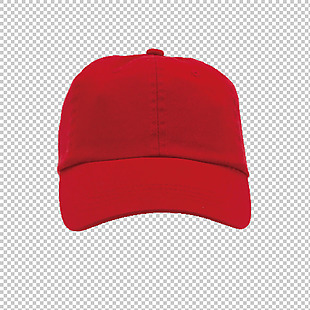 红色棒球帽正面图免抠png透明图层素材