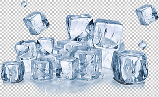 透明漂亮的冰块免抠png透明图层素材
