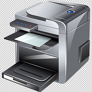 打印复印一体机免抠png透明图层素材