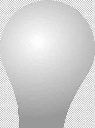 手绘3d白色灯泡免抠png透明图层素材