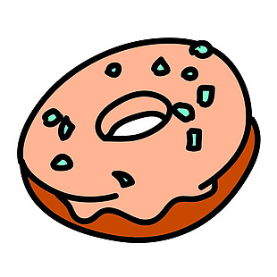 曲奇饼食品icon图标设计