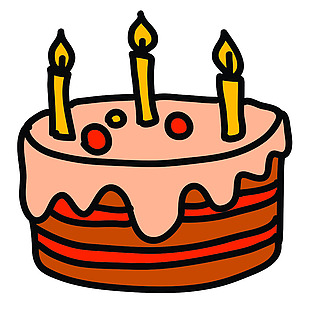 网页UI生日蛋糕icon图标设计