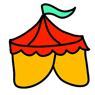 旅游帐篷icon图标设计