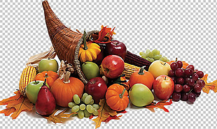 感恩节一堆蔬菜瓜果免抠png透明图层素材
