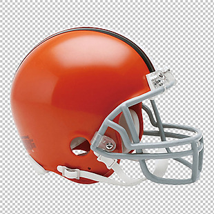 橙色漂亮橄榄球帽免抠png透明图层素材
