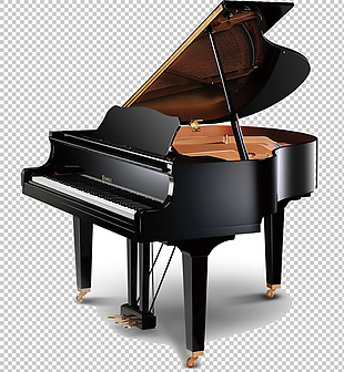 精美高级钢琴免抠png透明图层素材