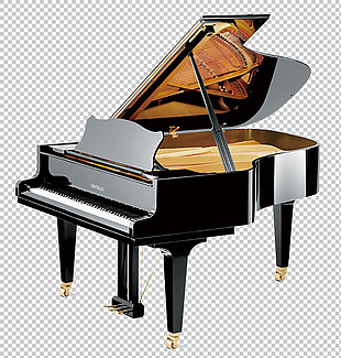 立式黑色钢琴免抠png透明图层素材