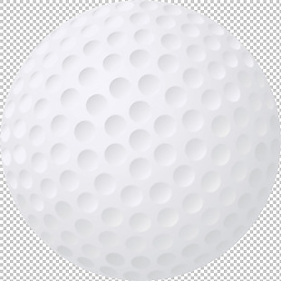 白色的高尔夫球免抠png透明图层素材
