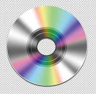 彩色光影光盘免抠png透明图层素材