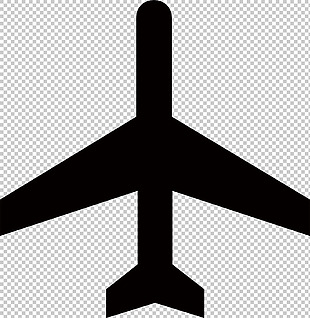 大飞机剪影图片免抠png透明图层素材
