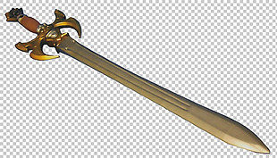 复古青铜剑免抠png透明图层素材