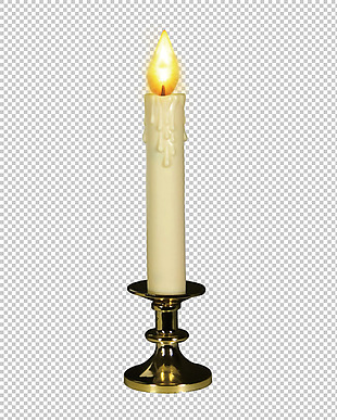 一支点着的蜡烛免抠png透明图层素材