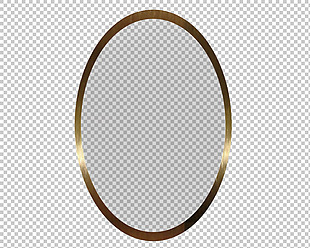 椭圆边框免镜子抠png透明图层素材