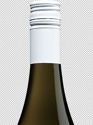 手绘漂亮葡萄酒瓶免抠png透明图层素材