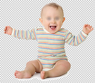 快乐可爱幼儿照片免抠png透明图层素材