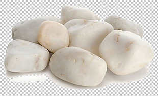 漂亮白色鹅卵石免抠png透明图层素材