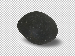 黑色鹅卵石免抠png透明图层素材