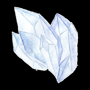 蓝色冰雪奇缘卡通雪透明素材
