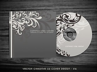 时尚花卉CD封面设计